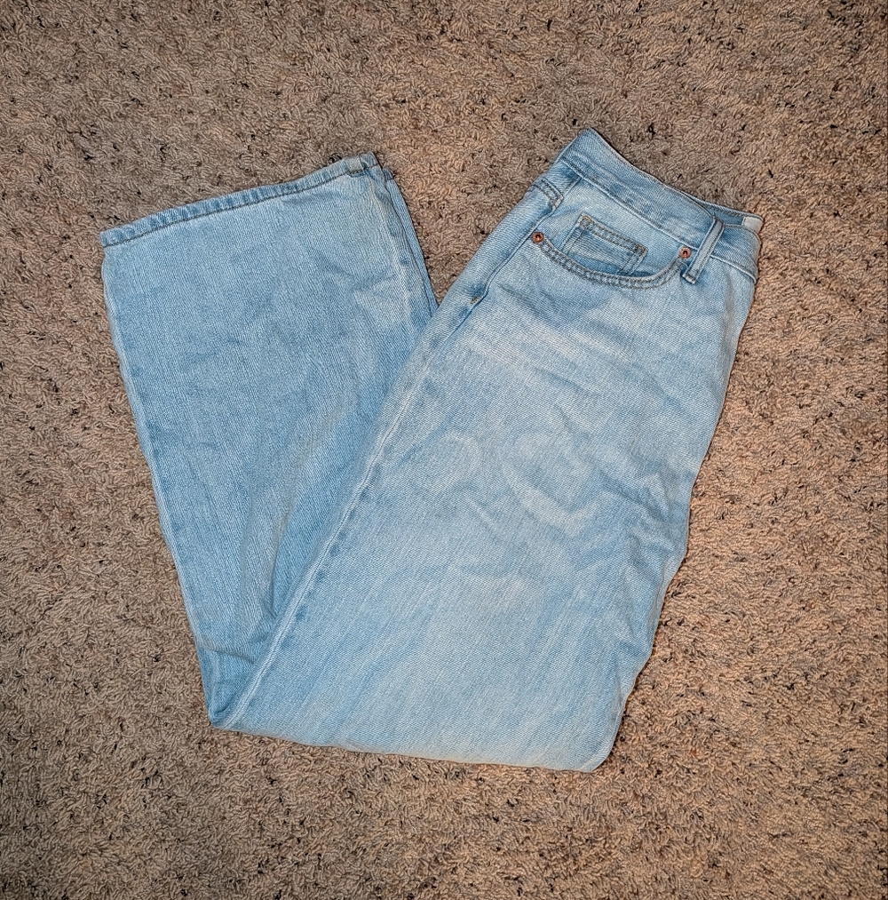 Womens Wide Leg Denim Jeans